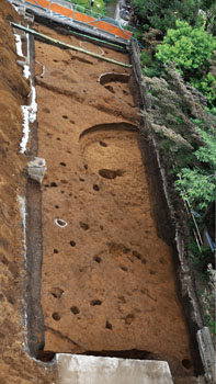 落合遺跡14次調査　縄文時代全景（南西から）