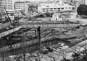妙正寺川No.１遺跡１次調査　Ⅱ区全景