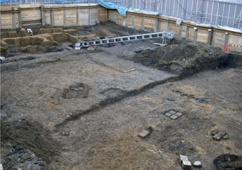 法光寺跡３次調査　300号遺構（建物跡）全景