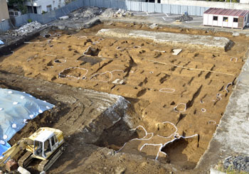 若松町遺跡３次調査　２区調査区全景（南東から）