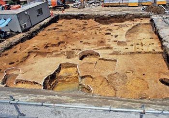 白銀町遺跡３次調査　Ｂ工区全景（南から）