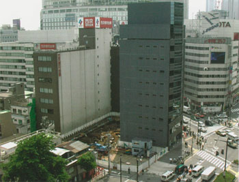 天龍寺跡１次調査　遺跡遠景（北東から）